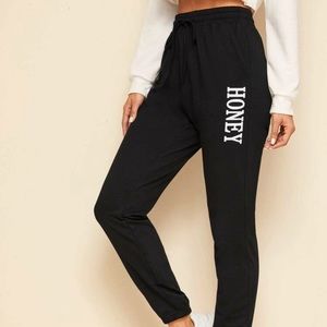 Black (Honey) Sweatpants